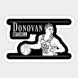 Donovan Mitchell | White Sticker